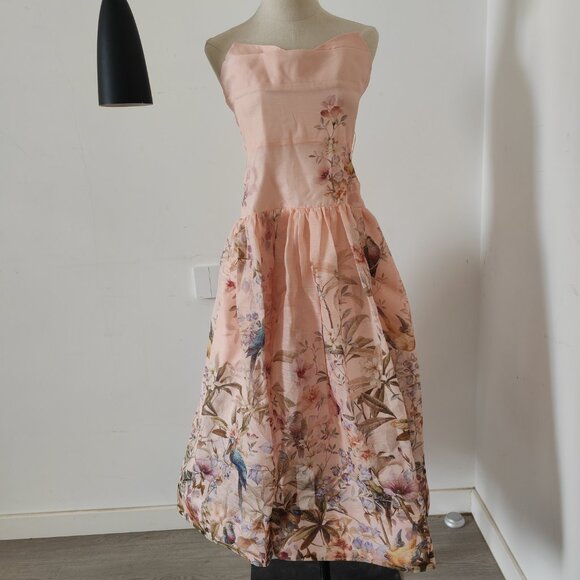 Zimmerman's rebellious style picnic pink halter dress - Picture 2 of 11